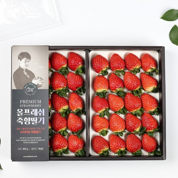[축하, 감사 제철선물과일]  죽향 딸기 선물세트 820g (24-40과)